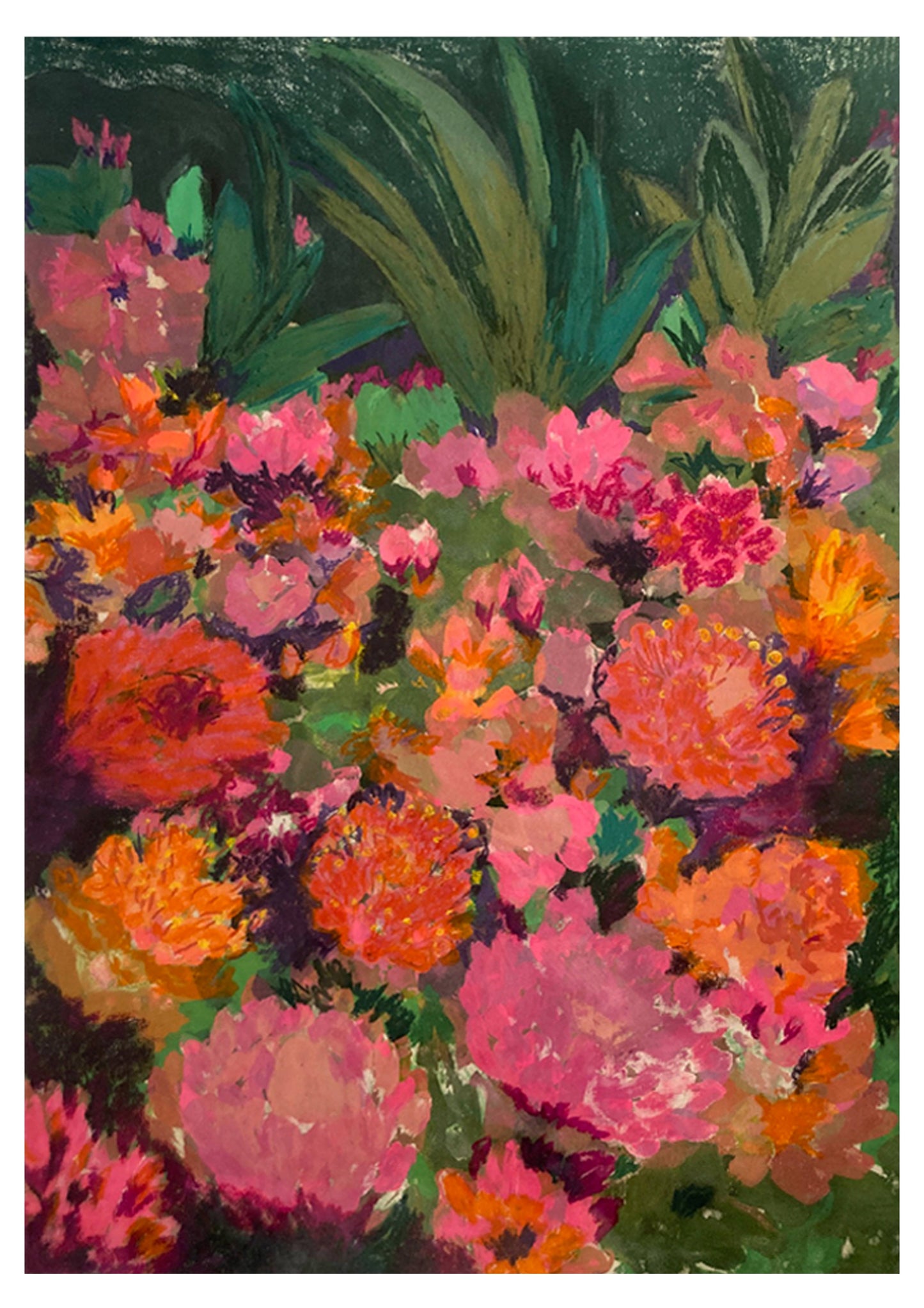 Patricia II | Monoprint & pastel