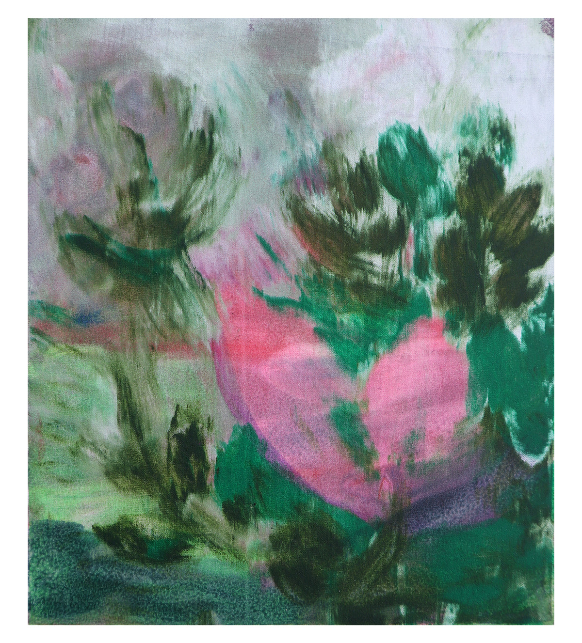 "Muchacha" | Monoprint | 30 x 30 cm (mounted)