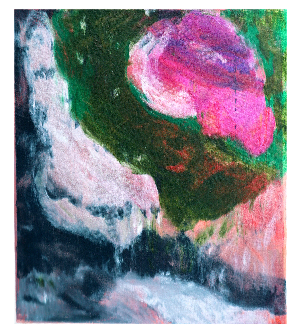 "SELENA" | Monoprint | 30 x 30 cm (mounted)