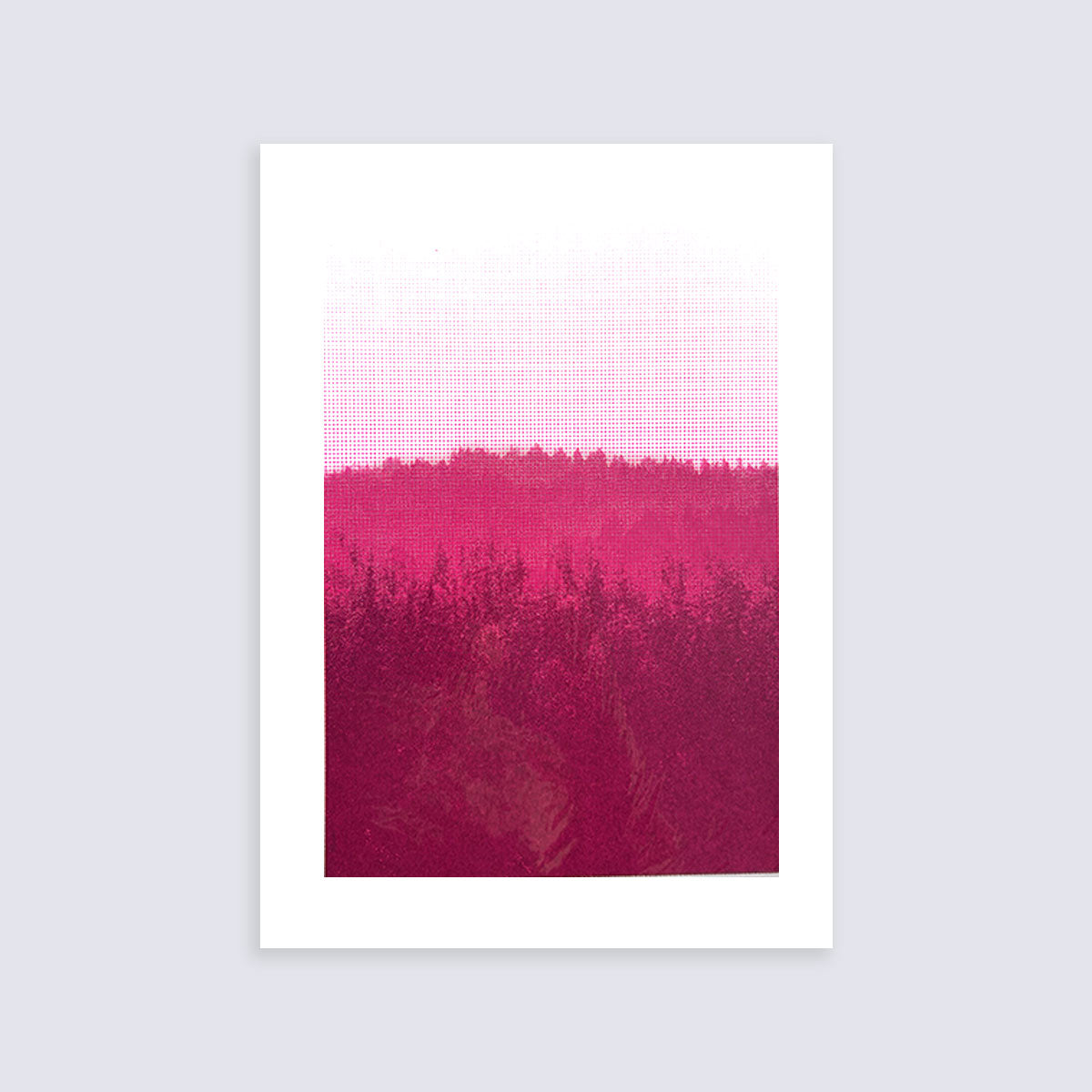 Foret -Pink | Screen print | A3 size