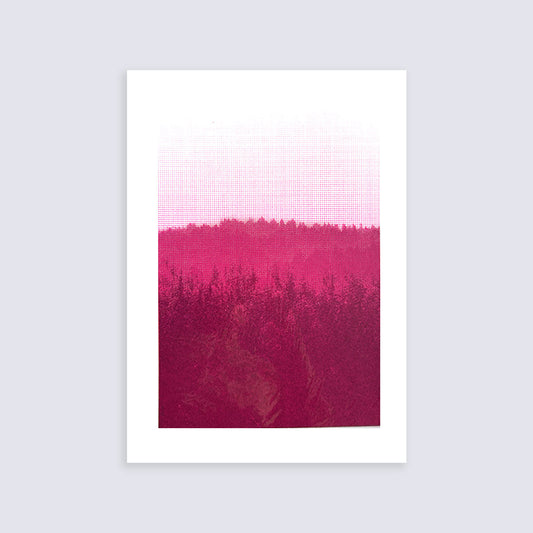 Foret -Pink | Screen print | A3 size
