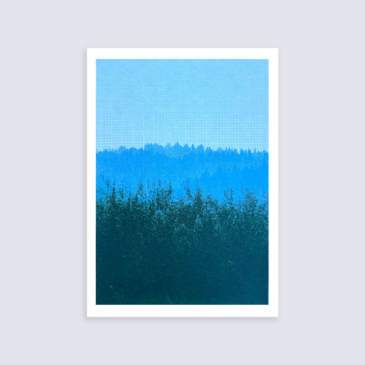 Foret - Blue  | Screen print | A3 size