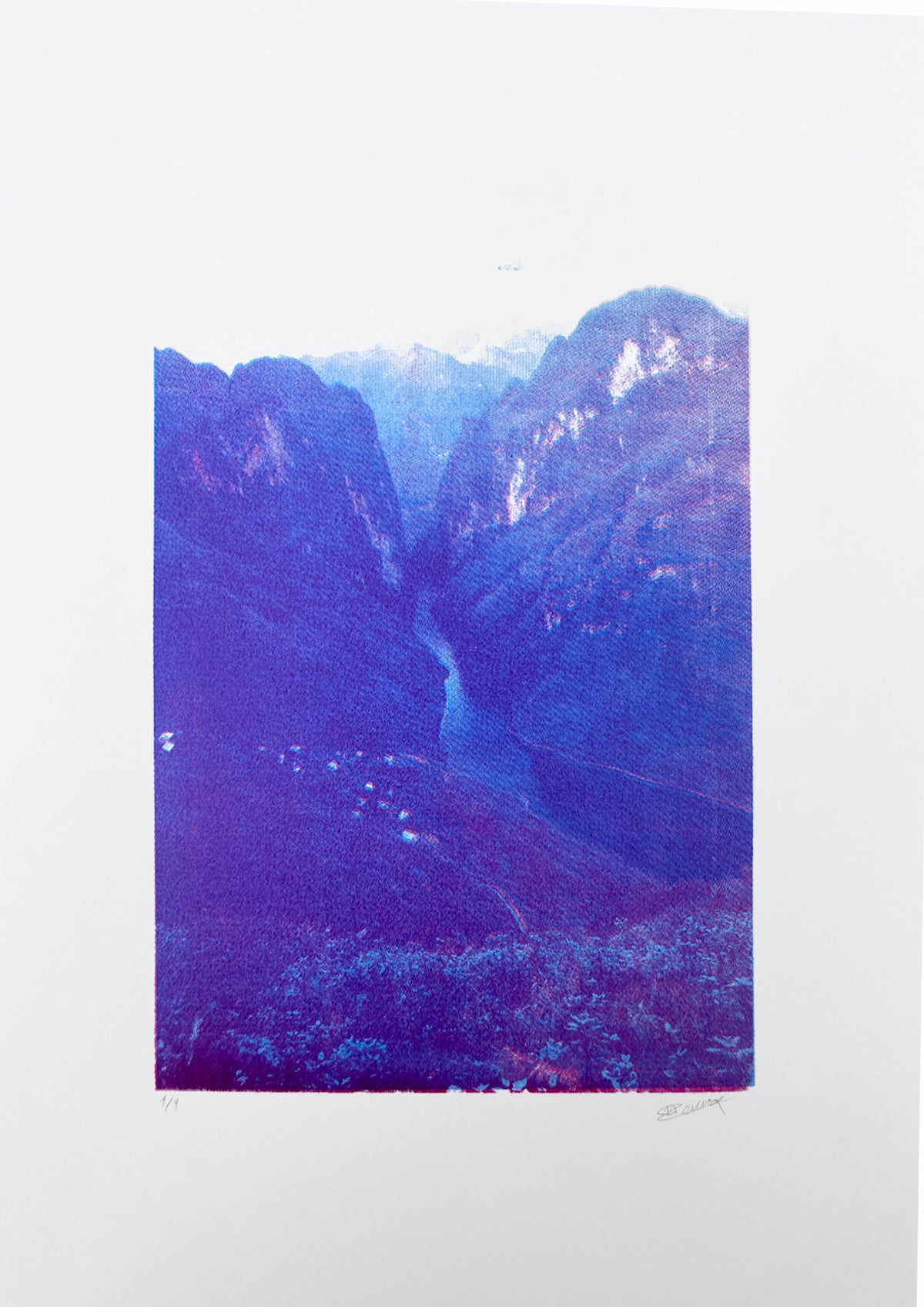 Ha Giang (Vietnam) / Purple II | Screen print | A3 size